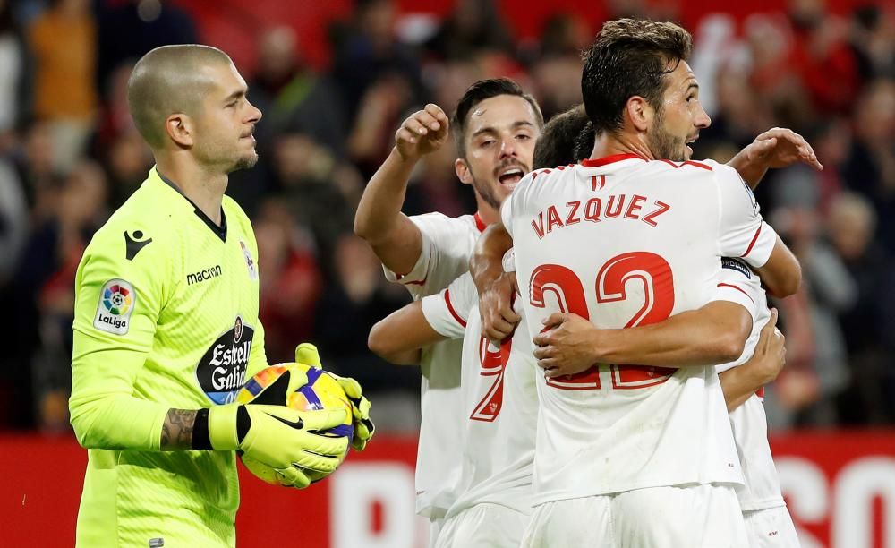 El Dépor cae 2-0 en Sevilla