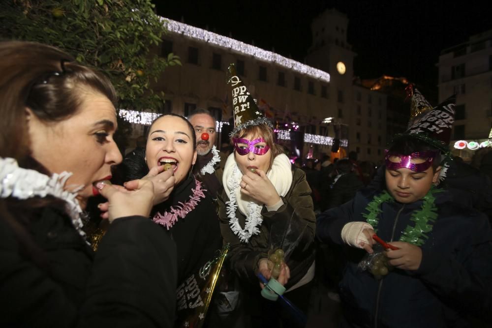 La Nochevieja 2018 en la Plaza del Ayuntamiento de Alicante