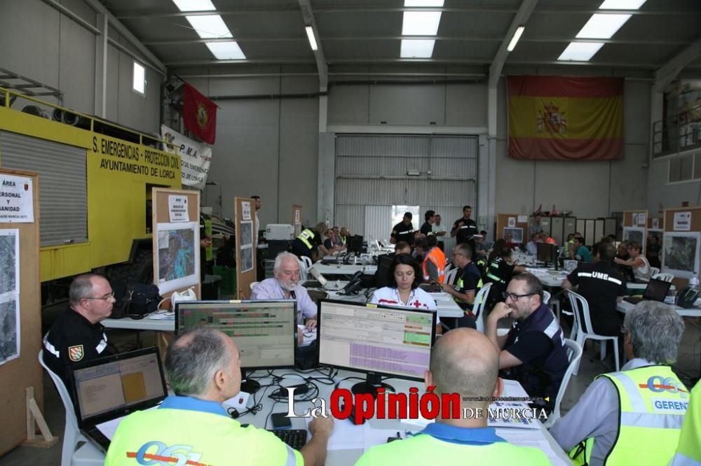 Simulacro en Lorca por inundaciones, terremoto y f