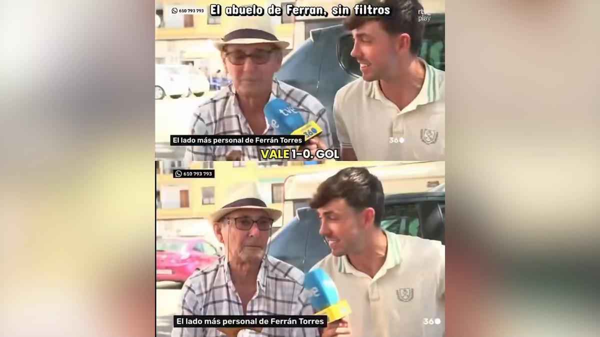 El abuelo de Ferran Torres no se corta: "A mí no me gusta el Barça, prefiero que esté en el..."