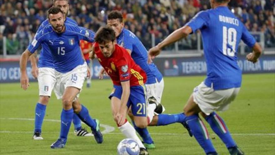 El partido Italia-España de fútbol se coloca líder