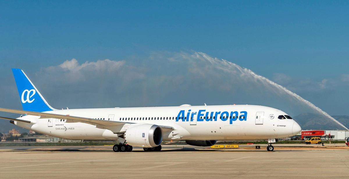 Avión 787-9 Dreamliner de Air Europa con el que se cubrirá la ruta de Madrid a Sudáfrica este verano