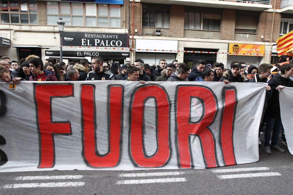 Protestas en Mestalla