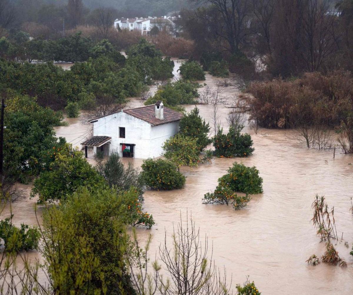 Un curs desbordat a prop de Ronda.