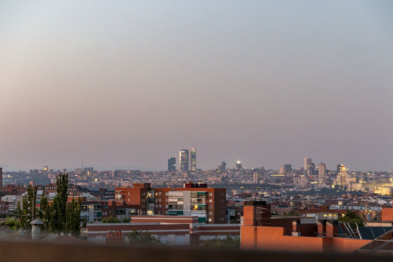 Vistas de Madrid desde el barrio de Carabanchel