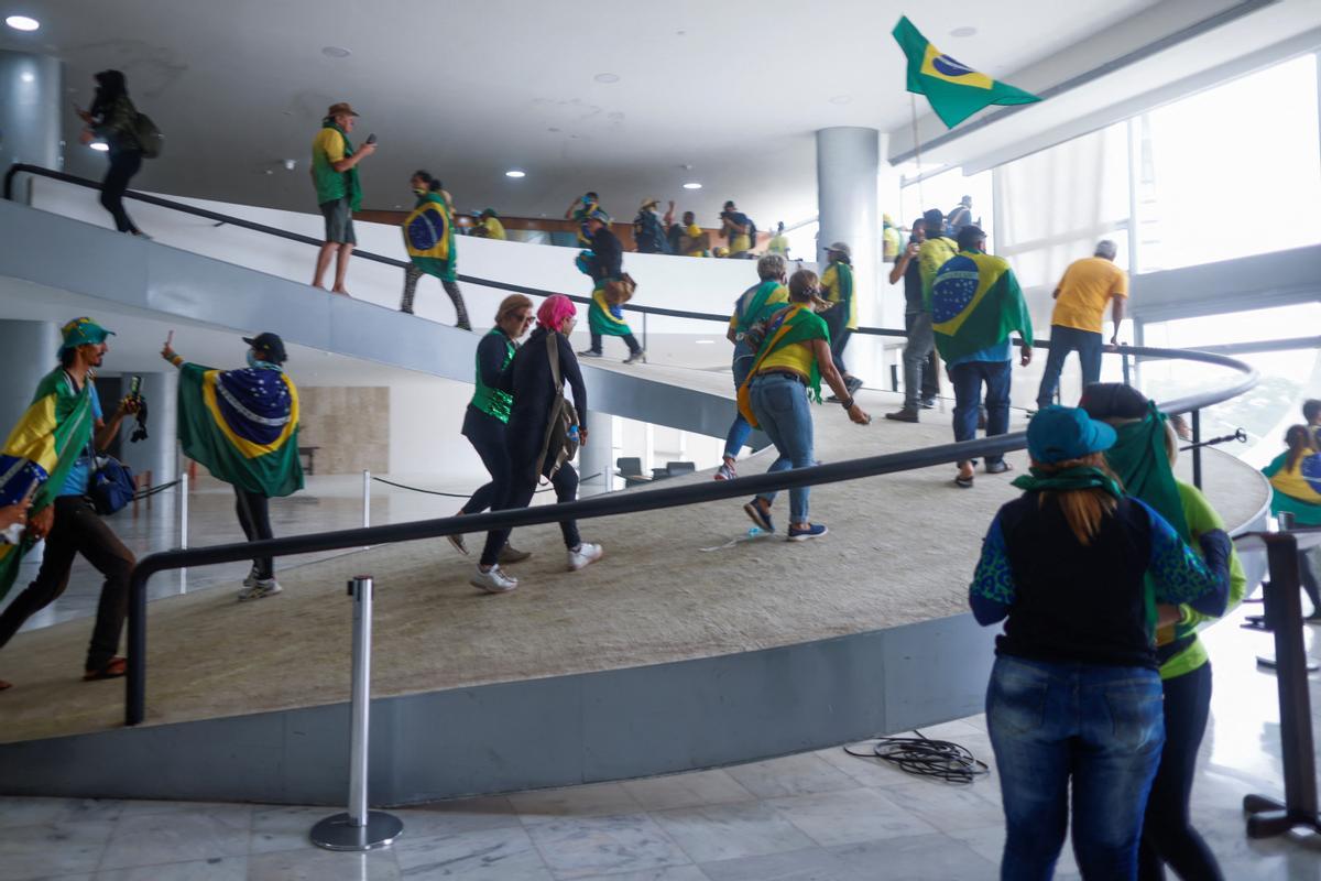 Supporters of Brazils former President Jair Bolsonaro demonstrate against President Luiz Inacio Lula da Silva, in Brasilia