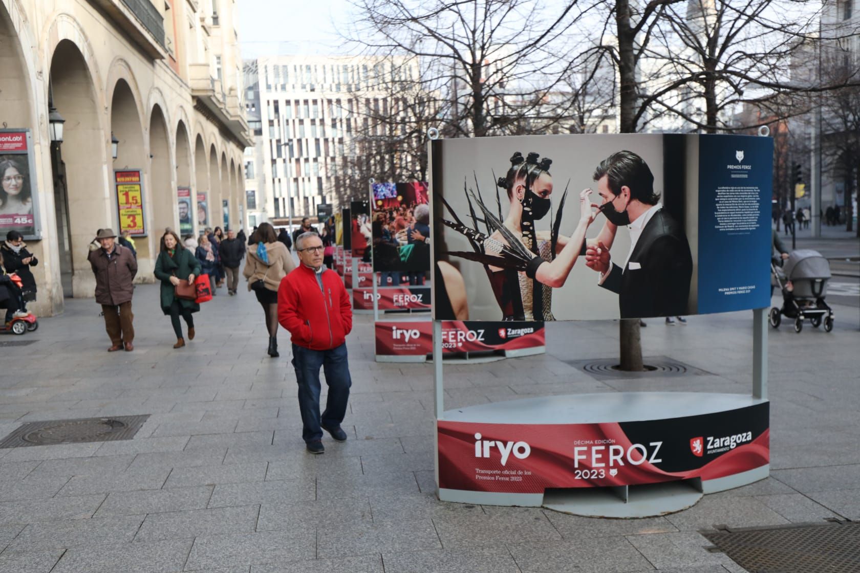 El Paseo Independencia de Zaragoza se engalana para los Premios Feroz