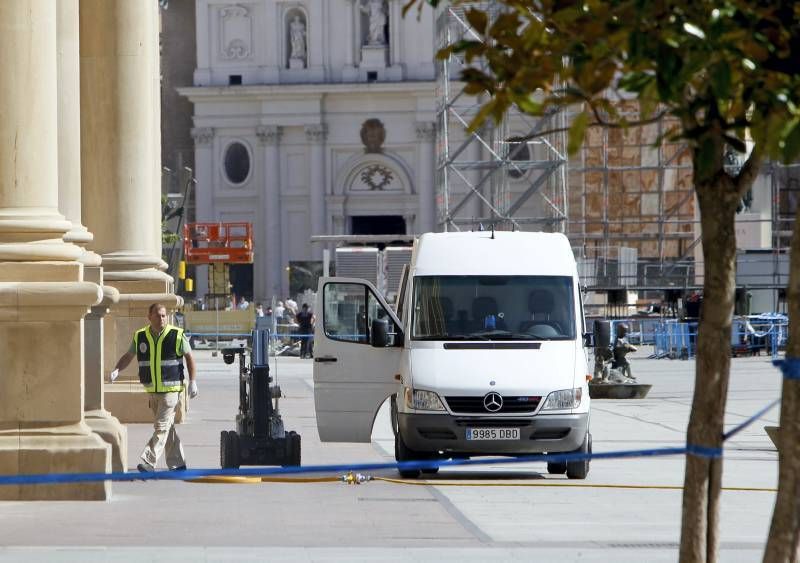 Fotogalería: Explosión en el interior de la basílica del Pilar