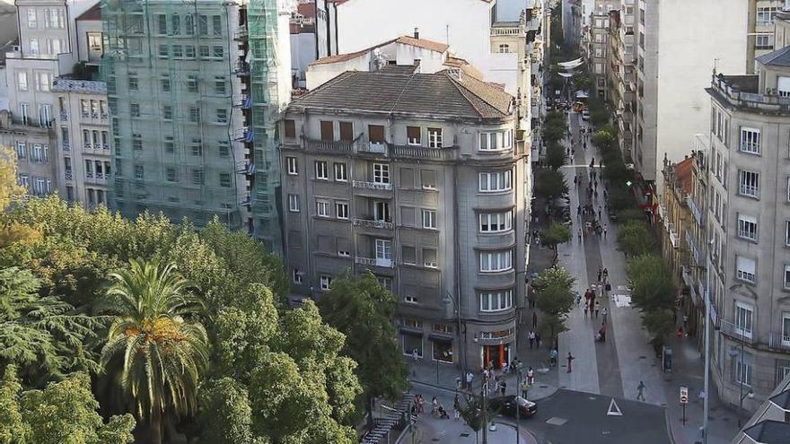 Tramo de la calle Paseo con el precio más alto del metro cuadrado en la ciudad. // Iñaki Osorio