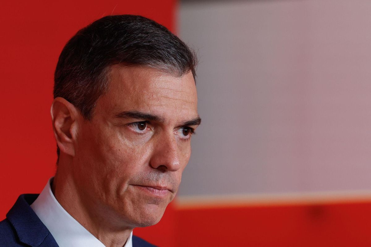 El presidente del Gobierno y líder del PSOE, Pedro Sánchez el lunes en Ferraz.
