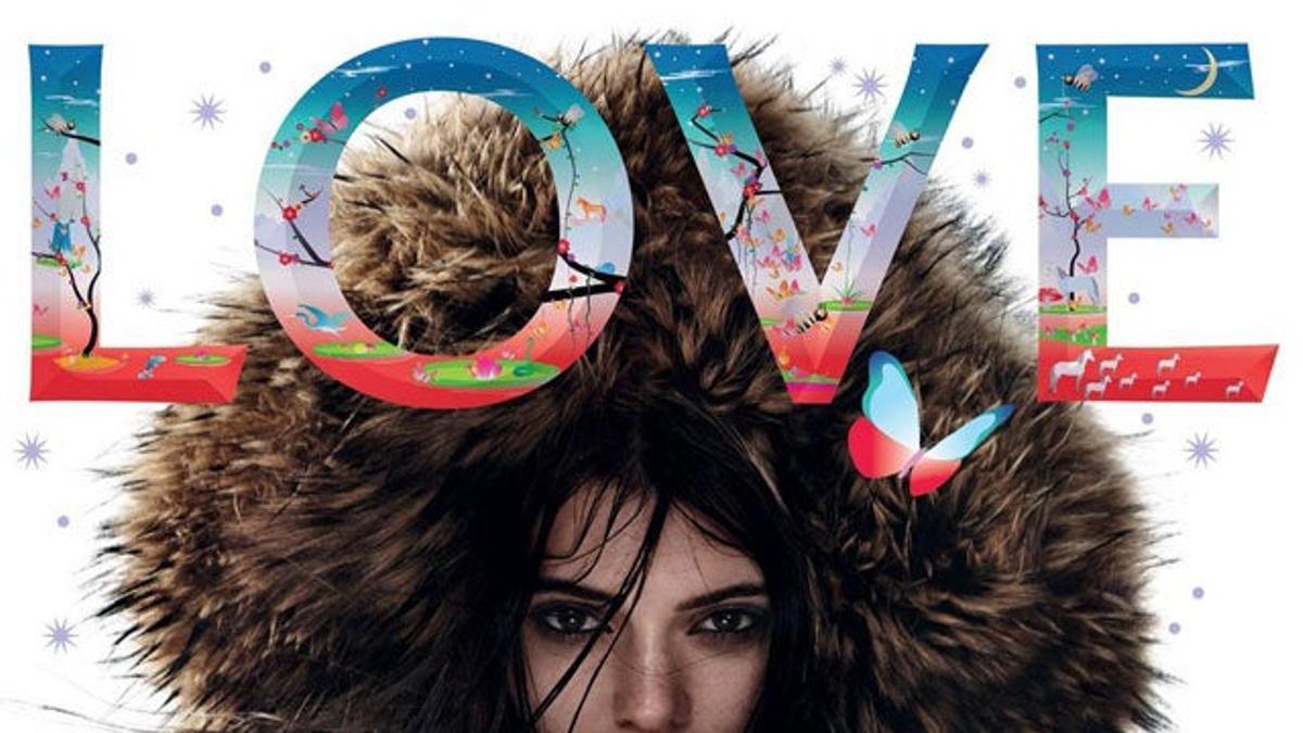 Kendall Jenner posa en topless para la revista Love