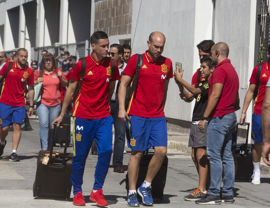 El entrenamiento de La Roja ayer en el Rico Pérez