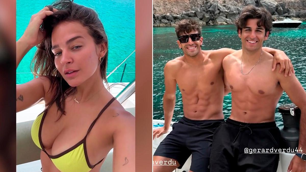 Laura Escanes y Joan Verdú, su primera vez a bordo de un yate en Formentera