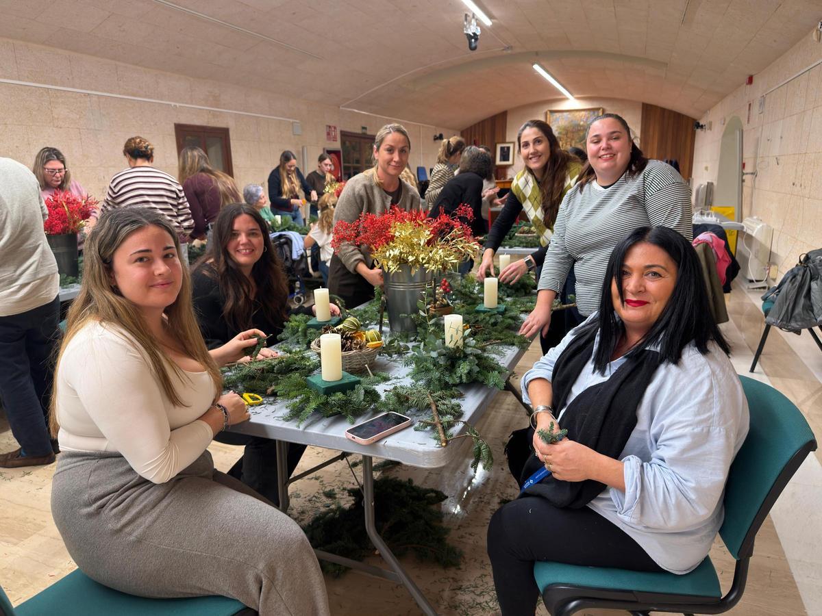 Taller de centros de mesa de Navidad en Andratx