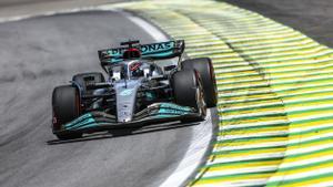 George Russell (Mercedes), durante el GP de Brasil.