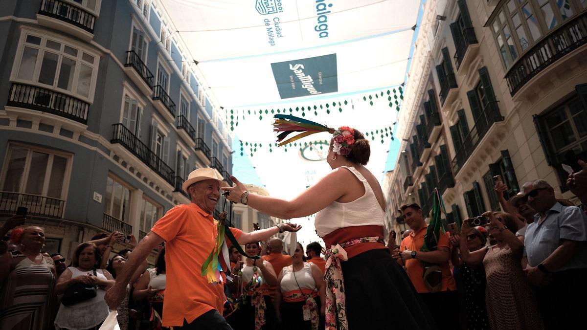 Ambiente en el Centro de Málaga, en la Feria de 2026.