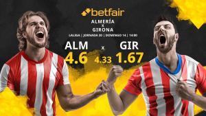 UD Almería vs. Girona FC: horario, TV, estadísticas, clasificación y pronósticos