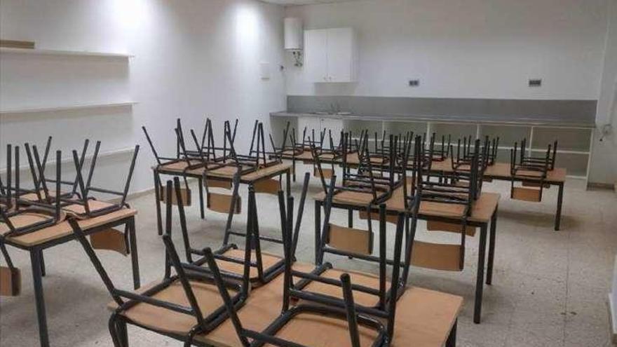 Comedor del colegio O Telleiro. // FdV