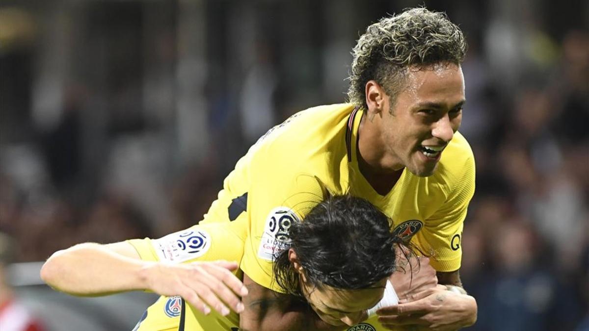Neymar se mostró eufórico tras su debut en el PSG
