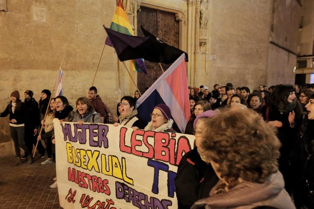 Manifestación por el Día de la Mujer Trabajadora en Palma