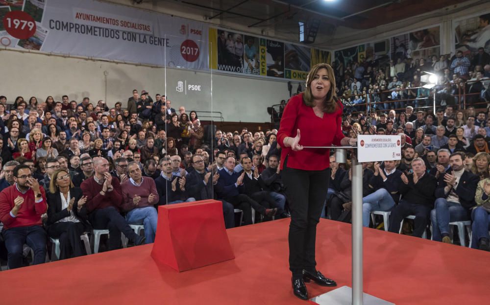 Susana Díaz con alcaldes socialistas en Madrid