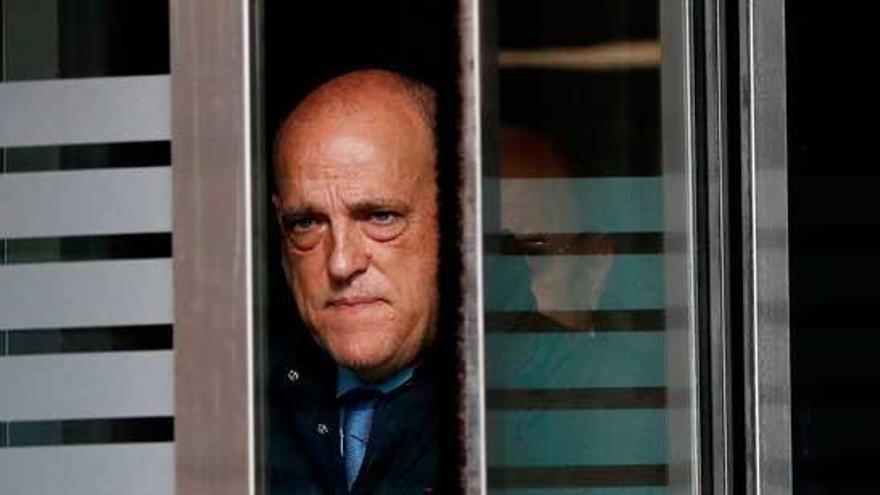 Javier Tebas, en su despacho.