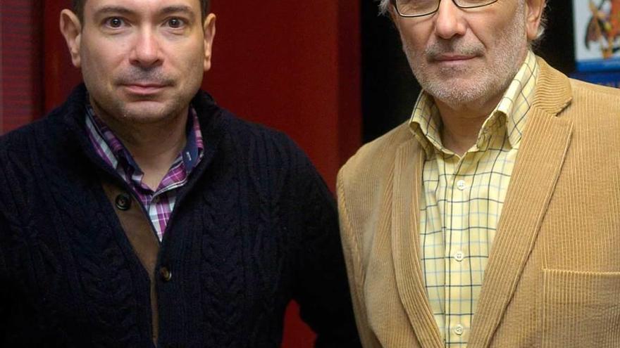 Saúl Suárez, a la izquierda, y Francis Fernández Vega.