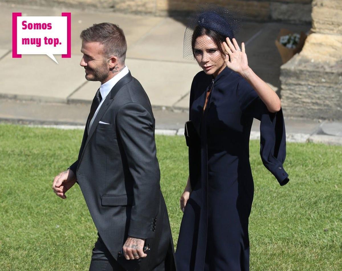 Los Beckham llegan a la boda