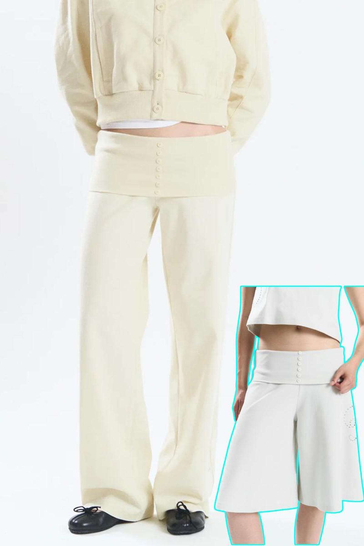Pantalones de tiro bajo