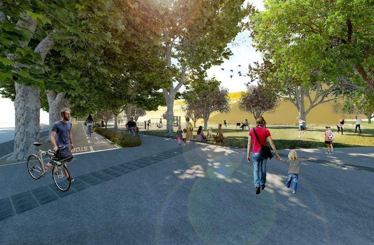 Una imatge virtual dels jardins projectats.