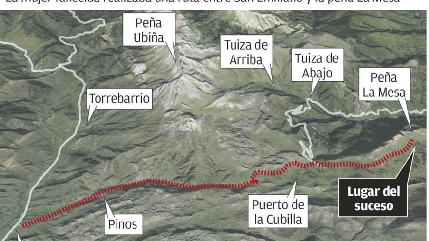 Muere una montañera en Peña La Mesa, en el parque de las Ubiñas