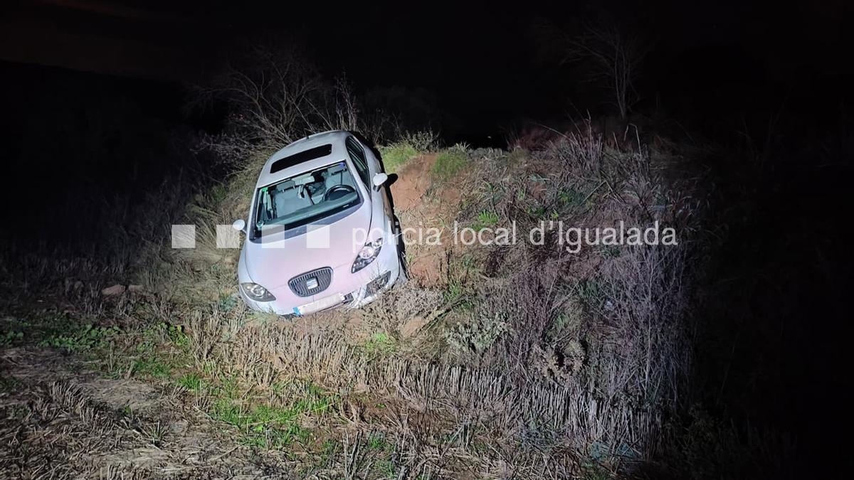 El vehicle va sortir de la via al Pla de la Massa