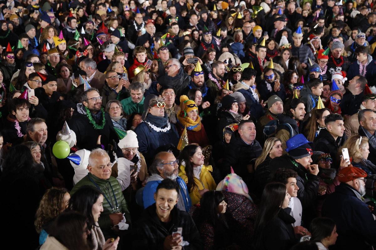 Santiago festeja la llegada del Año Nuevo