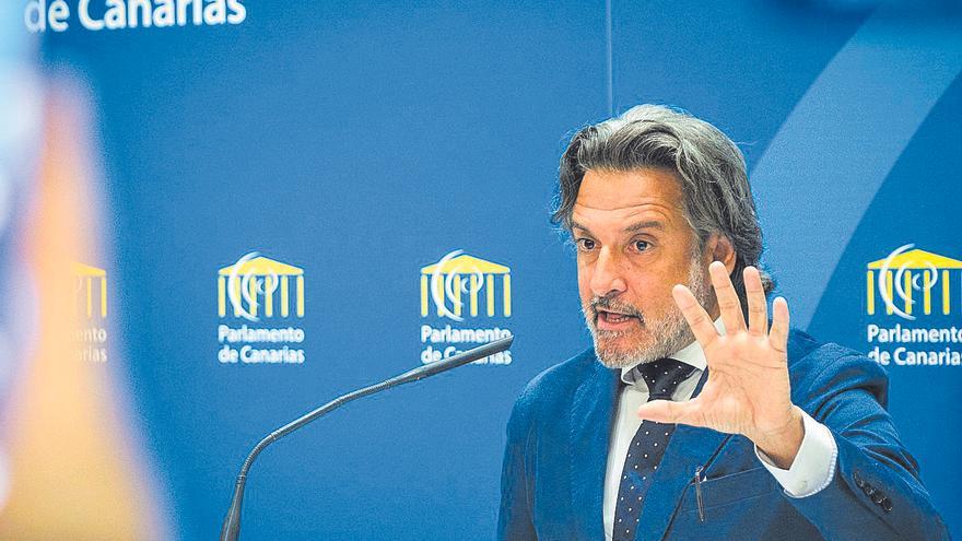 Fragmento de las declaraciones de Gustavo Matos en el Parlamento de Canarias