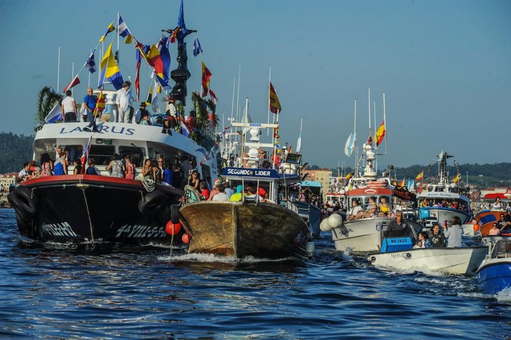 Procesión de la Virgen del Carmen 2017 en Arousa