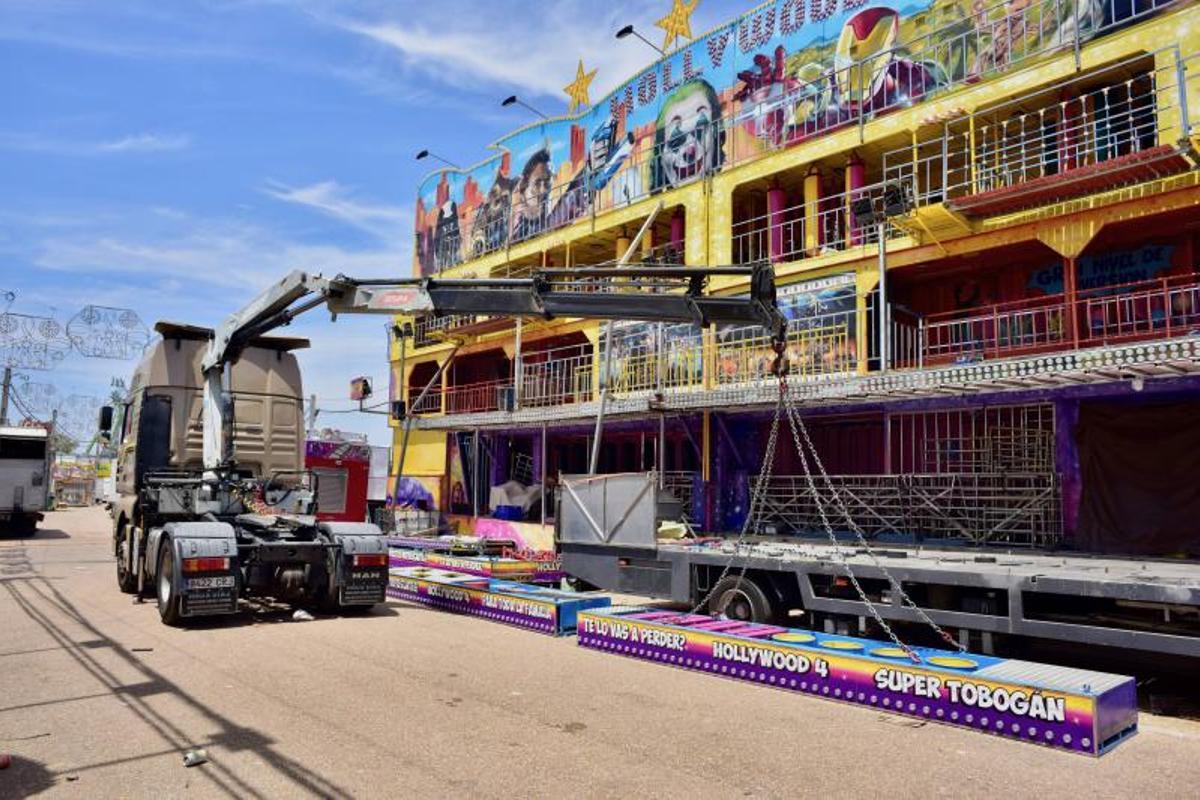 Las atracciones están montadas.