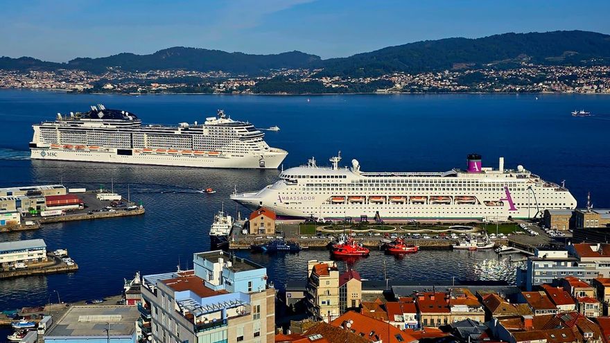 Doblete de cruceros en el puerto de Vigo con el desembarco de 6.000 británicos