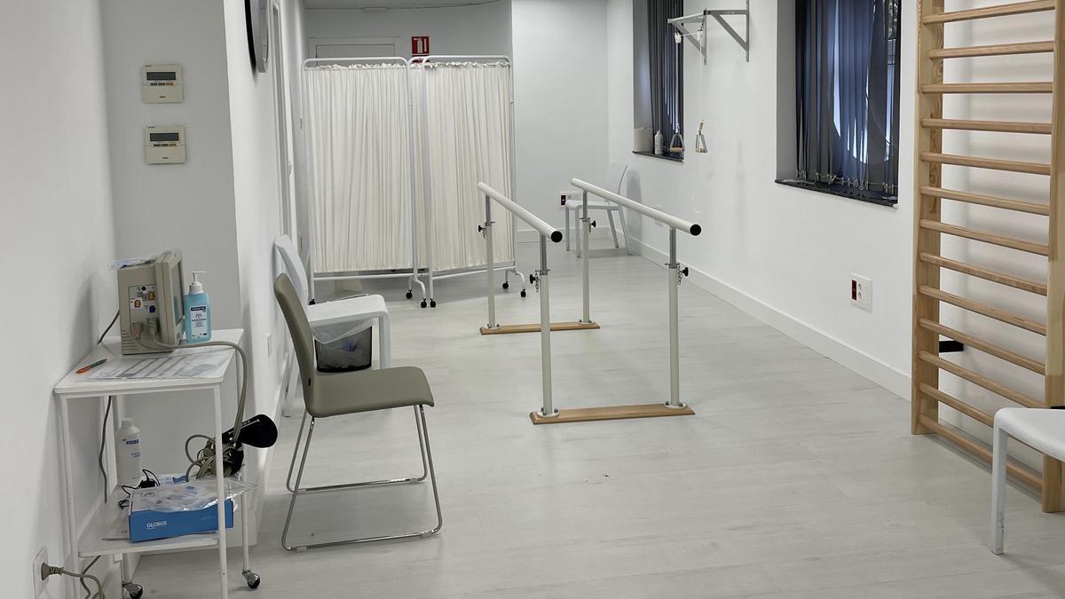 Sala de la Unidad de Medicina Física y Rehabilitación, de Quirónsalud Clideba.