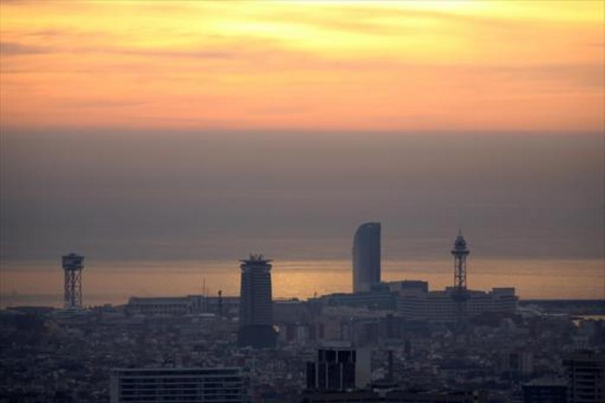 Panorámica de la ciudad de Barcelona.