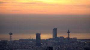 Panorámica de la ciudad de Barcelona.