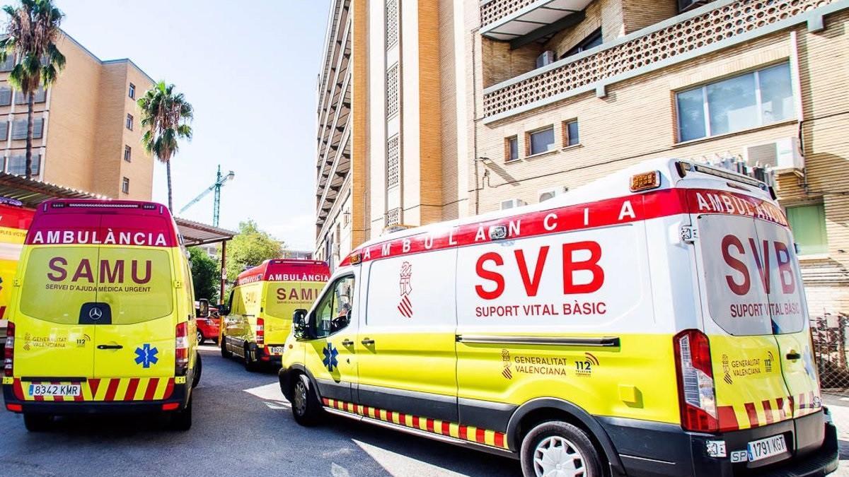 Dos ambulancias, en una imagen de archivo.