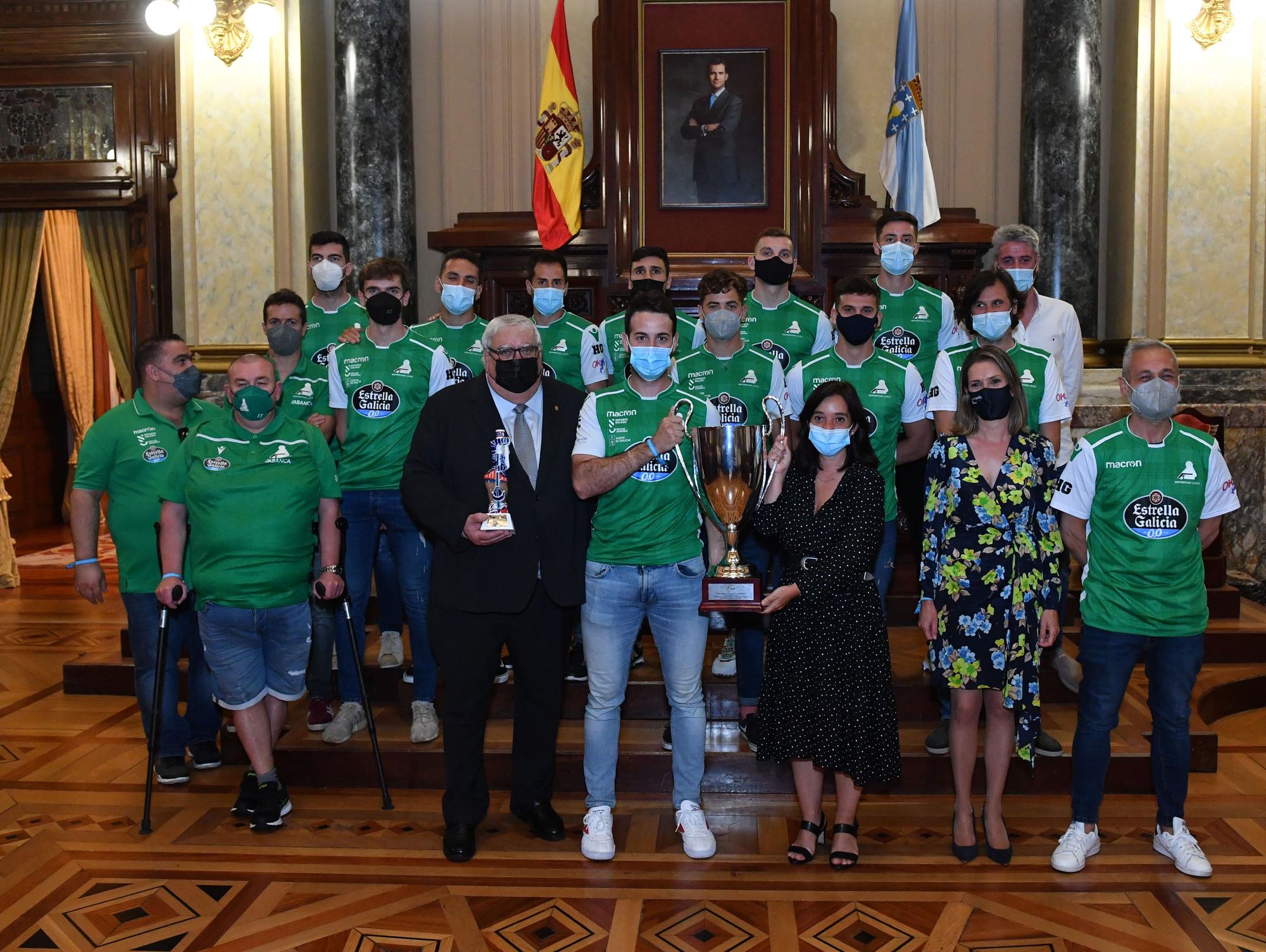 Recepción en María Pita al Deportivo Liceo tras ganar la Copa del Rey