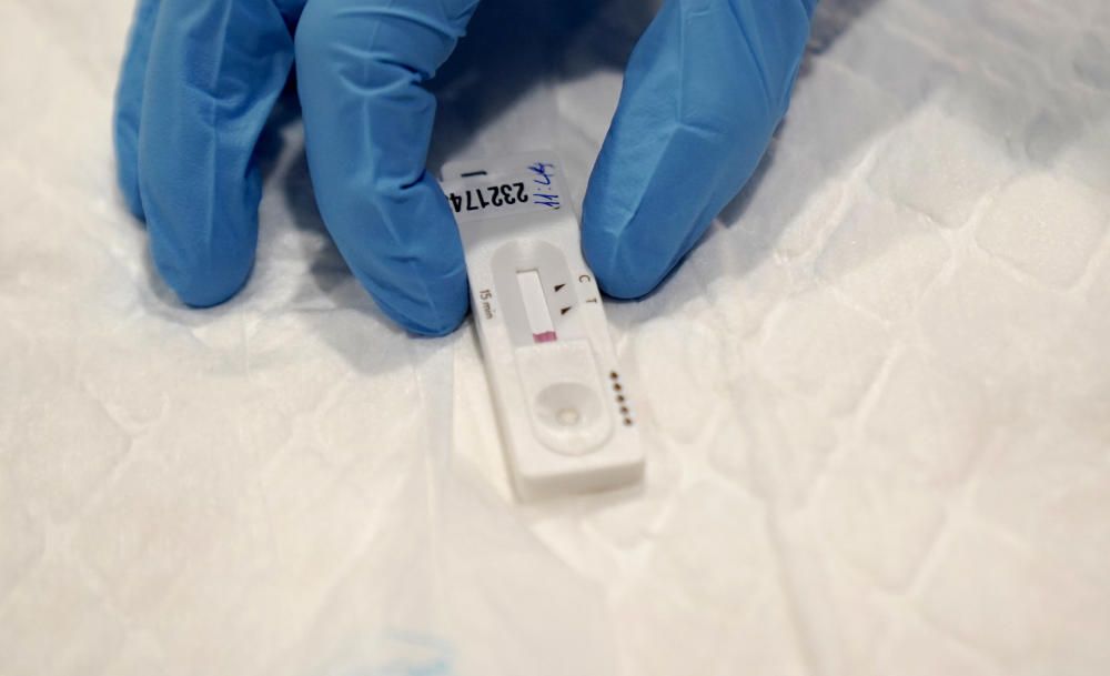 Pruebas PCR en zonas confinadas de Madrid
