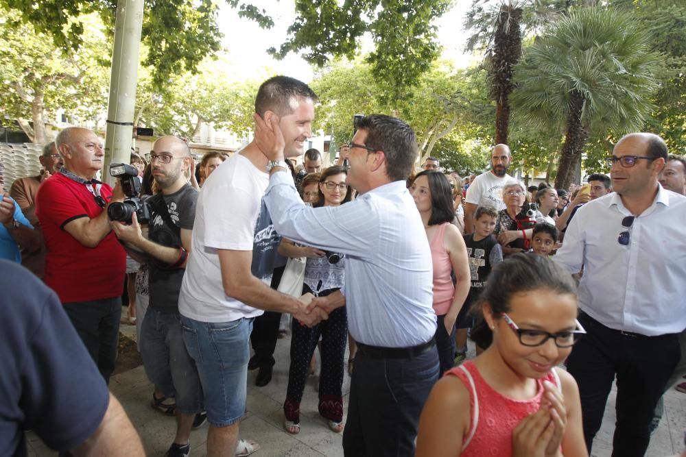 Primer acto como alcalde de Jorge Rodríguez tras su detención