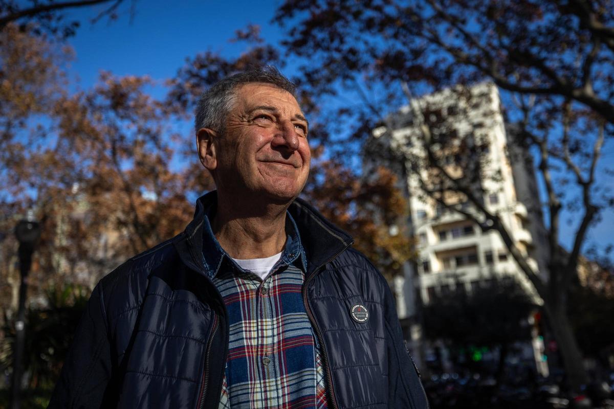 El exbaloncestista Andrés Jiménez posa para EL PERIÓDICO en Barcelona.