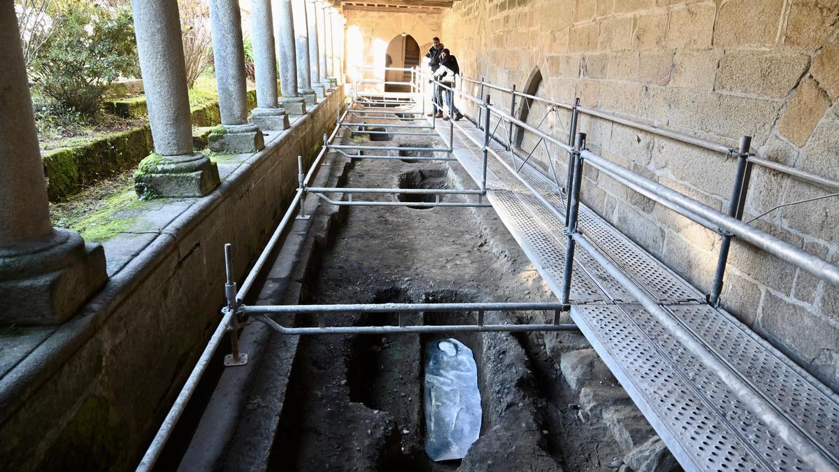 Excavaciones arqueológicas en el convento de Santa Clara.