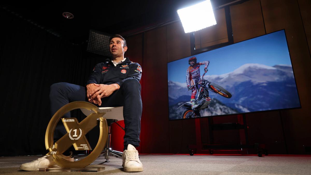 Toni Bou, durante su entrevista en SPORT tras conquistar su 36º título mundial de trial
