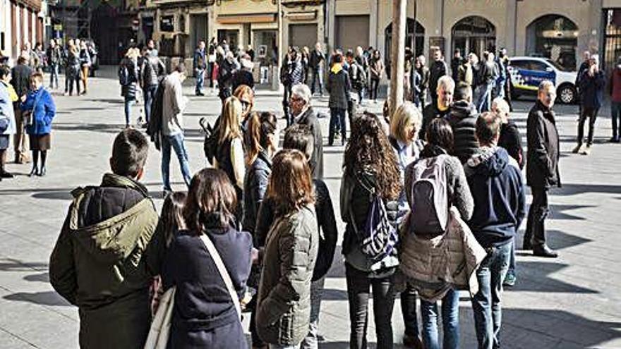 Concentració a la plaça Major