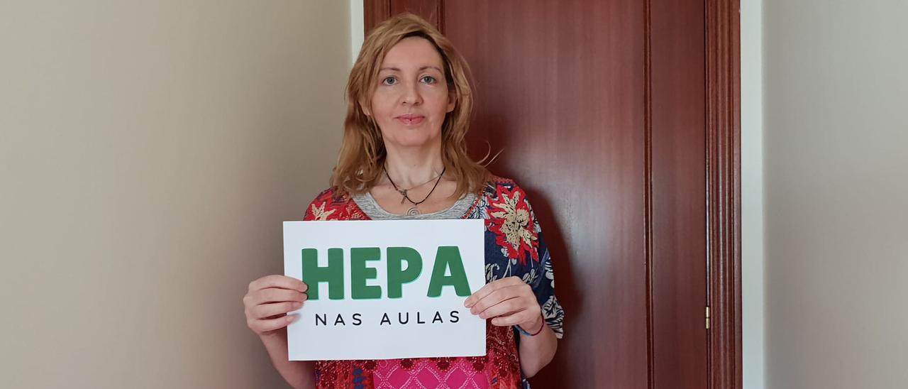 María Álvarez, de la Plataforma HEPA nas Aulas Galicia.