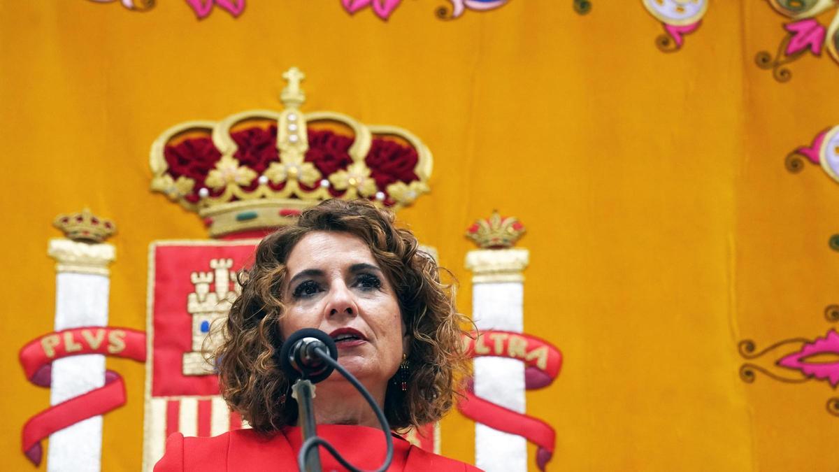 La vicepresidenta primera del Gobierno y ministra de Hacienda, María Jesús Montero.